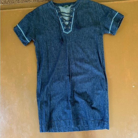 Lauren Ralph Lauren Dresses & Skirts - Lauren Ralph Lauren Blue Denim Dress. Women’s 8P